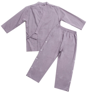 Vêtements de moxibustion en coton à manches longues et boutonnés, vêtements de massage thérapeutique pour la beauté et le bien-être, été 2021, L M XL 2XL 3XL 4XL - Product Image 5
