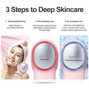 Appareil de nettoyage du <span class=keywords><strong>visage</strong></span> électrique en <span class=keywords><strong>silicone</strong></span>, très bien noté, étanche IPX7, pour hommes et femmes, exfoliant, massage, spa - Product Image 4