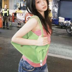Jelly for for 2026 <strong>Summer</strong> Large Capacity Platinum Shoulder <strong>Bag</strong> with Two Handles Cover Closure Polyester Lining - Product Image 3