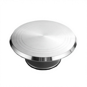Venta Directa de Fábrica: Plato Giratorio Redondo para Pasteles de 12 Pulgadas con Base de Silicona Antideslizante, Herramienta para Repostería - Product Image 2