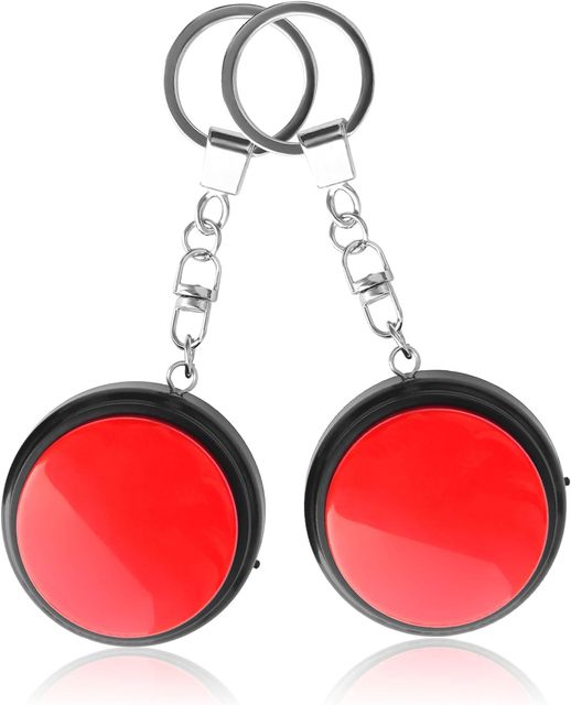 Real Human Language Customization Button Recordable Talking Keychain for the Blind and Low Vision People - Clear Loud Voice, Time Alarm