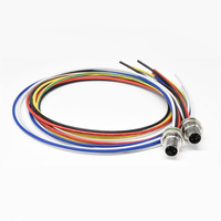 WESTSAM M12 prise électrique étanche forme ronde codé en L 3pin 4 broches 5pin 8pin connecteur câble connecteurs de montage sur panneau