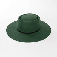 Chapeau Fedora polyvalent et simple avec décoration de ceinture, chapeau haut de forme, nouveau style 2025, large bord rétro, chapeau en feutre 100% laine