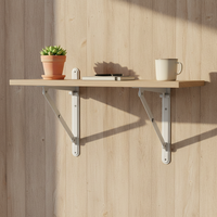 Support mural triangulaire pliable en fer de 1,5 mm d'épaisseur, revêtement poudré, le mieux noté pour la maison