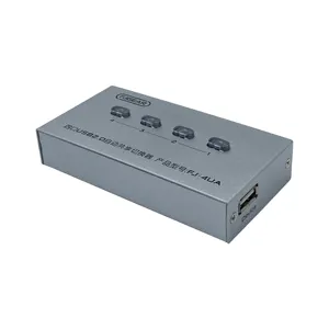 FJ-4UA-T فجيرير 4 فتحات زر مشاركة تلقائي يدعم معدلات نقل حتى 480Mbps باستخدام USB 2.0 / متوافق مع USB1.1