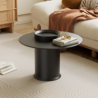 Table basse multifonctionnelle en verre trempé de style minimaliste moderne pour salon, petite table en fer et verre mat pour appartement
