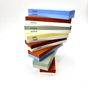 Juego de Piedras de Afilar para Cuchillos de Cocina Yukun de Alta Calidad, 2 Caras, 400/1000 3000/8000 Granos, con Base de Bambú, OEM ODM OBM - Product Image 5