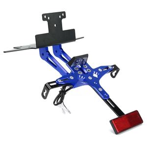 ... Marco de matrícula de cola corta de motocicleta de aluminio 6061-T6 mecanizado CNC luz de matrícula LED integrada - Product Image 3