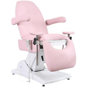 Silla de tatuaje manual Hochey, cama de masaje rosa, mesa de examen médico, camillas estéticas - Product Image 1