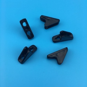 Boucles de réglage de tente en plastique noir pour équipement de camping en plein air, ensemble de 5 pièces - Product Image 1