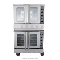 Horno de Convección a Gas de Doble Plataforma Comercial con Cavidad Profunda, Equipo para Panadería y Restaurante, Modelo GCO511S