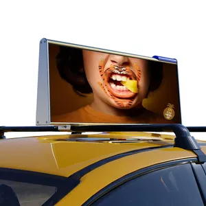 شاشة عرض ليد لا سلكية لجهاز التاكسي, شاشة عرض ليد علوية لجهاز التاكسي طراز P2.5mm nab33mm لاسلكسي 3G 4G