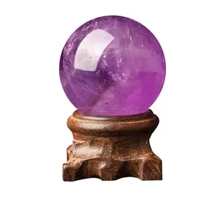 Poliert Natürliche Rock Quarz Amethyst Kristall Ball Healing Lila Quarz Kugeln für verkäufe