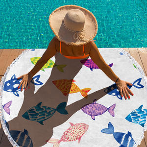 <span class=keywords><strong>Tapiz</strong></span> de Mandala FF4043, manta de playa Bohemia, decoración del hogar, suelo circular, esterilla de Yoga, toalla de playa de microfibra redonda de secado rápido - Product Image 5