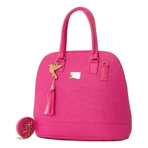 Sac fourre-tout décontracté pour femme Fana Ayla M3781 couleur Bougainvillea, ouverture supérieure, deux anses, doublure en paille, style luxueux - Product Image 3