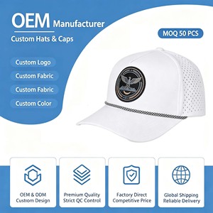 Gorra Deportiva Personalizada de 5 Paneles, Sin Estructura, de Nailon, de Secado Rápido, Impermeable, con Logotipo Bordado, Gorras Snapback con Cierre a Presión y Cuerda - Product Image 1