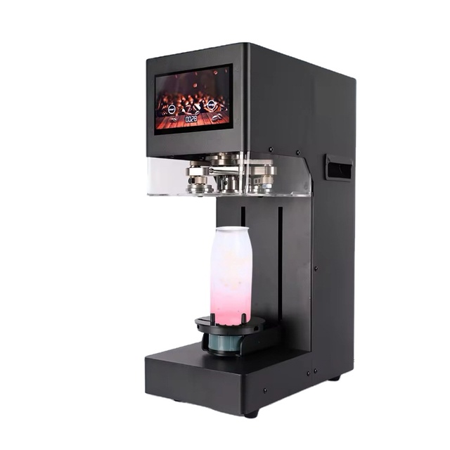 Touch Screen Plastic Bottle Canning Machine Beverage Juice Intelligent Commercial Full Automatic Can Sealing Machine