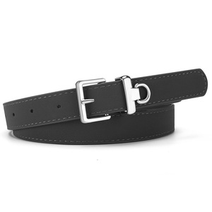Nouveau 2.3CM de large <span class=keywords><strong>ceinture</strong></span> en daim femmes Faux cuir dames taille <span class=keywords><strong>ceinture</strong></span> pour jean robe décontracté carré argent boucle - Product Image 6