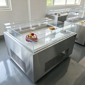 Vitrina Refrigerada Comercial Personalizada para Pasteles con Isla Central, Gabinete de Conservación de Frescura con Enfriamiento por Aire -8°C ℃   ~ 3 ℃   Para Panaderí<span class=keywords><strong>a</strong></span> de Alta Gama - Product Image 3