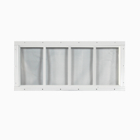 Fenêtre en verre opaque à suspension simple Cadre en alliage d'aluminium Ouverture verticale Rideau suspendu Fenêtre coulissante Insonorisée Fibre de verre