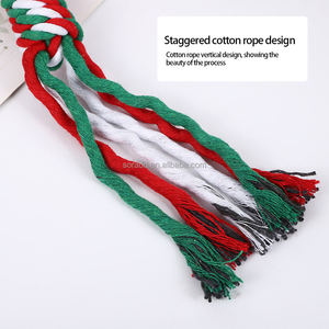 Noel yavru köpek oyuncağı oyuncaklar çeşitli stilleri kemik şekli baston şeker römorkör savaş oyuncaklar dayanıklı Pet çiğnemek oyuncaklar yapılmış - Product Image 3