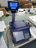 Timbangan Elektronik Dengan Printer Label Digital Timbangan Daging Toko Roti Pencetak Label Barcode Timbangan