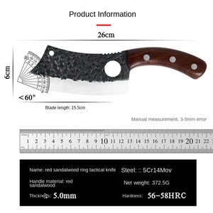 Coltello <span class=keywords><strong>da</strong></span> <span class=keywords><strong>macellaio</strong></span> professionale in acciaio inox fatto a mano Super affilato coltello <span class=keywords><strong>da</strong></span> cucina manico in legno filettatura trito - Product Image 5