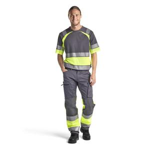 BLAKLADER - 342110309633XXL T-shirt Gris moyen/Jaune haute visibilité-EAN 7330509815359 HI-VIS WORKWEAR - Product Image 3
