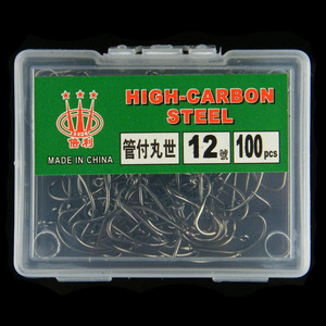 Hameçons Marusei n° 18 hameçons en acier à haute teneur en carbone, 100 pièces, pour la pêche en eau salée - Product Image 2