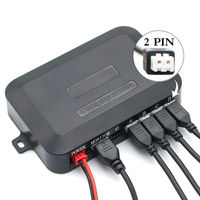 Bigyi — système Radar de secours pour véhicule, 4 pièces 16MM, 12V, capteurs de stationnement plats, à affichage LED, pour toutes les voitures