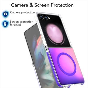 Funda Magnética Mate Degradada al por Mayor para Samsung Z Flip 8 4 5 6 7, Carcasa Protectora Antigolpes con Carga Inalámbrica - Product Image 5