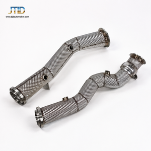 Tubo <span class=keywords><strong>de</strong></span> <span class=keywords><strong>Escape</strong></span> Delantero <span class=keywords><strong>de</strong></span> Acero Inoxidable Premium Directo <span class=keywords><strong>de</strong></span> Fábrica para Mercedes Benz W205 C43 AMG con Volante a la Derecha y Malla Protectora Térmica - Product Image 2