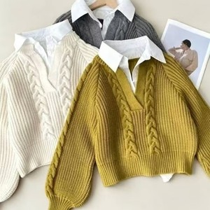 <span class=keywords><strong>Pull</strong></span>-over long boutonné pour <span class=keywords><strong>femme</strong></span>, style rétro décontracté, confortable et de haute qualité, idéal pour l'automne – Vente en gros - Product Image 1