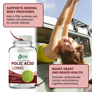 Factory Direct Folic Acid Capsules with Folic Acid Supports Normal Body Processes Boost Heart and Brain Health Capsules - Product Image 2