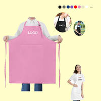 Tabliers de cuisine personnalisés avec logo, imperméables, à sangle réglable, pour femmes et hommes, avec poches, pour chefs, plongeurs et serveurs