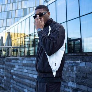 Conjuntos Deportivos de Poliéster para Hombre, Chaqueta de Nailon con Cremallera y Pantalones Jogger, Conjuntos de Gimnasio, Chándal Personalizado Unisex, Chándal de Nailon OEM - Product Image 4