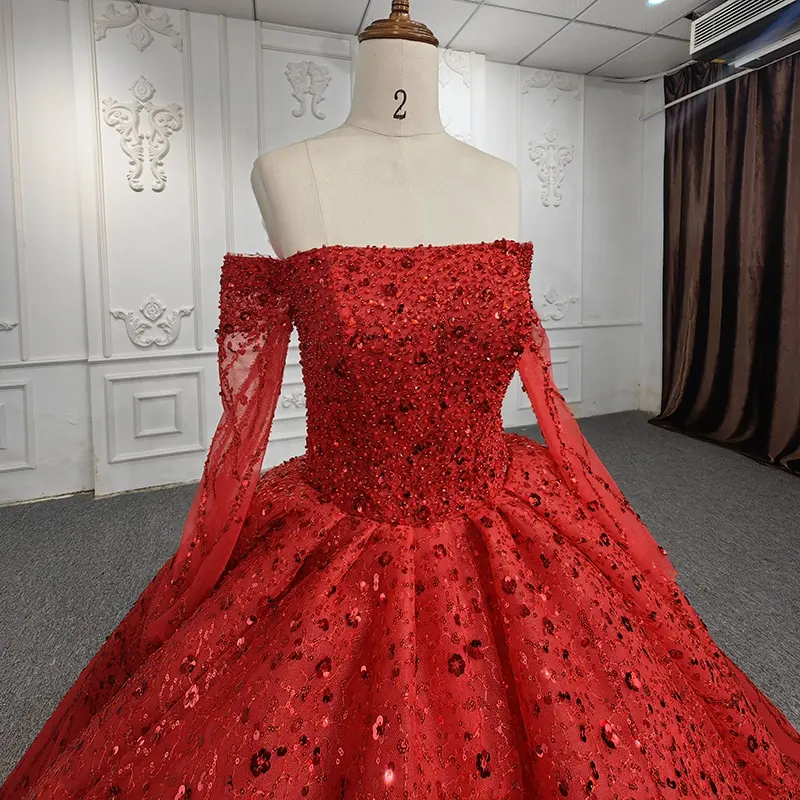 5678 elegant off shoulder ball gown sweetheart formal gowns red plus size ball gown evening dress