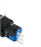 Sweideer 16mm 24v Bouton d'éclairage autobloquant en acier inoxydable avec LED blanche rouge verte intégrée