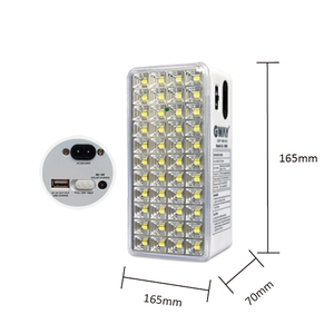 44 Led 22 Вт USB зарядное устройство для мобильного телефона может оборудовать с 12 VDC солнечная панель батареи перезаряжаемый портативный аварийный свет - Product Image 6