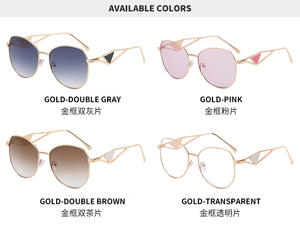 PRA Luxury 大框金属框设计师飞行员时尚太阳镜 UV400 复古设计师品牌男女偏光太阳镜 - Product Image 6