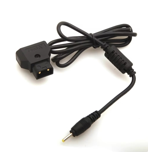 D-TAP B Male to DC 2.5*0.7mm Camera Power Supply Cable with 3A Fast Charging PVC Jacket Braid Shielding