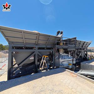 سعر محطة خلط الخرسانة المتنقلة الأكثر مبيعًا، محطة خلط/خلط صغيرة مستعملة محمولة مدمجة عمودية بخلاط 90 - Product Image 4