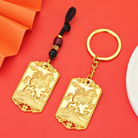 Charme en forme de cheval de style chinois 2026, porte-bonheur pour le succès. Porte-clés en métal personnalisé.