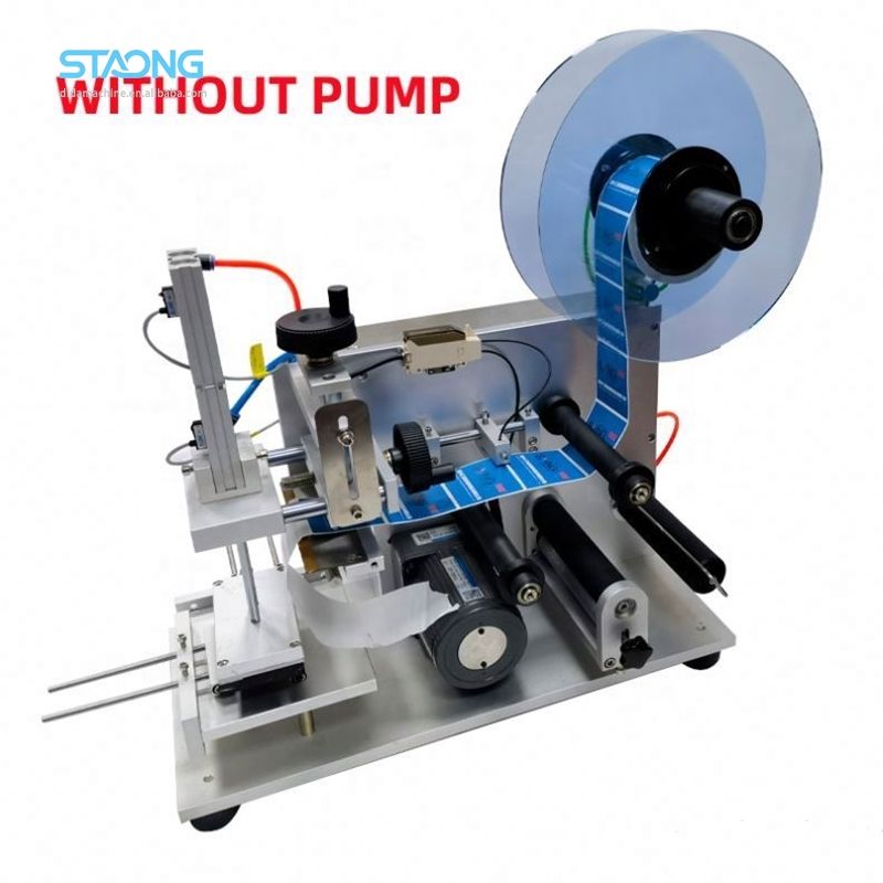 Now For Labelling Machine MT-60 Desktop Semi Automatic Flat Labeler Plane Label Applicator Square ...
