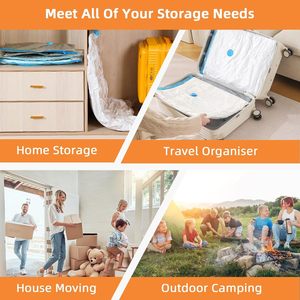 <span class=keywords><strong>Sacchetti</strong></span> Sottovuoto per <span class=keywords><strong>Vestiti</strong></span> con Pompa Wireless, Confezione da 9 <span class=keywords><strong>Sacchetti</strong></span> <span class=keywords><strong>Salvaspazio</strong></span> per Viaggi, Traslochi, Piumoni, Conservazione Abiti - Product Image 6