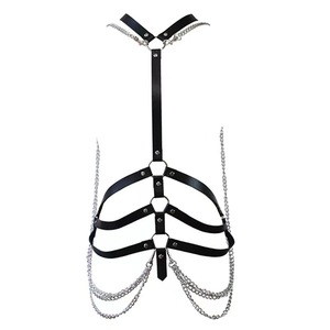 Factory direct sales of leather bondage chains, openwork clothing, accessories, couple's BDSM props, performance <b>costumes</b>, and - Product Image 4