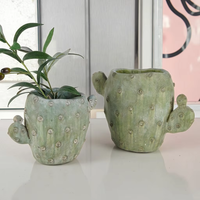 Pots à fleurs en ciment de style américain, écologiques, de conception délicate, fabriqués directement par l'usine Lianda, pour succulentes et cactus - Décoration intérieure/extérieure