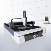 Mesin Pemotong Laser Serat Logam Kecepatan Tinggi 1000W Merek HuaXia Cina Harga Terjangkau Kontrol Otomatis CNC Bench-Top