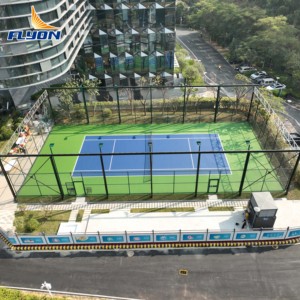 Dalles de sol modulaires en PVC pour terrains de tennis extérieurs, surface antidérapante pour clubs sportifs, écoles, parcs - Installation facile, résistantes aux intempéries - Product Image 4