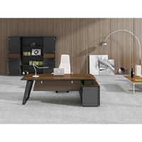Bureau de direction multifonctionnel extensible en bois de style moderne SOHO pour la maison et le bureau